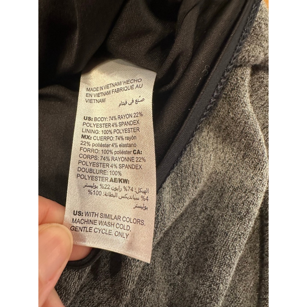 Women's Chico's Gray Midi Dress Size L - Picture 5 of 7